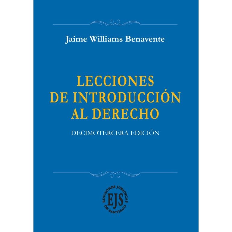 Lecciones de Introducción al Derecho – 13era Edición