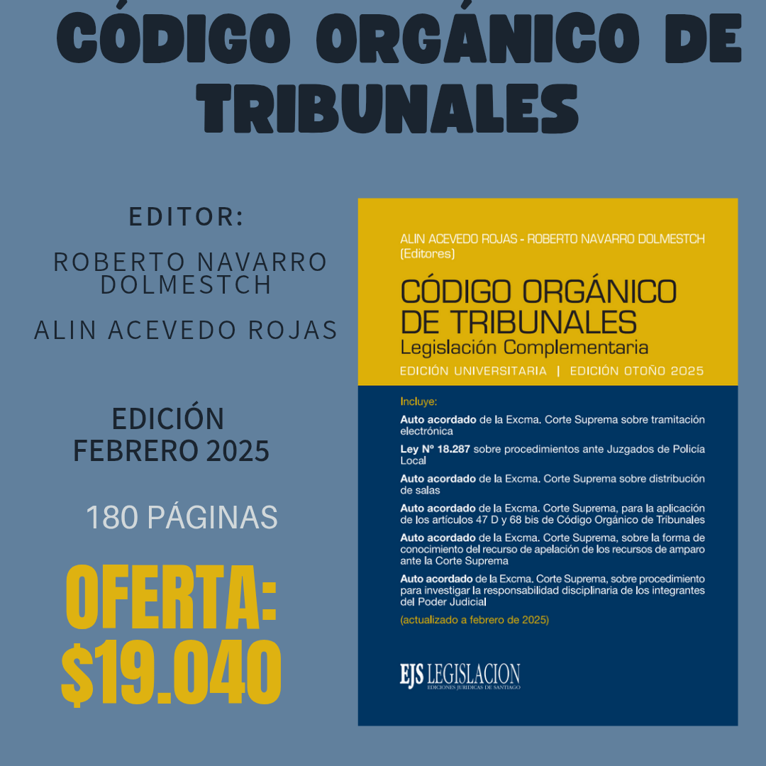 Código Orgánico de tribunales – Edición 2025